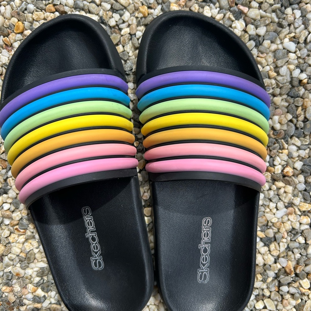 Skechers Rainbow Slide Sandals